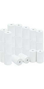 Amazon | ビジコム純正 三菱製紙国産 感熱レジロール紙 58mm幅×外径40φ